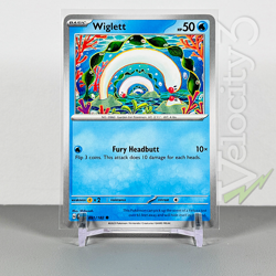Pokemon TCG Card - Wiglett 51/182 Common | 2023 Paradox Rift | NM/Mint - Image 1