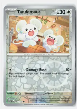Tandemaus 153/182 Common Paradox Rift Pokemon Reverse Holo Near Mint Shibuzoh. - Image 1