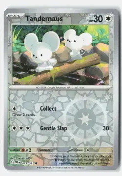 Tandemaus 073/091 Common Paldean Fates Pokemon Reverse Holo NM Oswaldo KATO - Image 1
