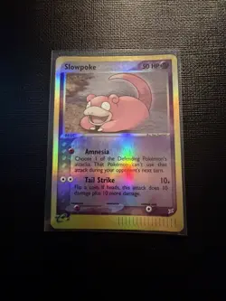 2004 Pokemon Slowpoke Team Magma Vs Team Aqua Reverse Holo ereader - Image 1