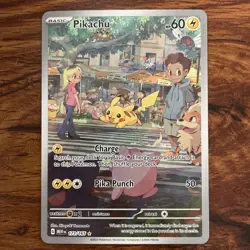 Pokemon TCG Pikachu IR 173/165 Sv: Scarlet & Violet 151 Illustration Rare Holo - Image 1