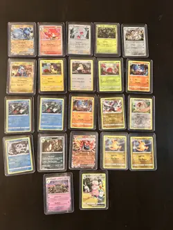 22 Card TCG Pokemon Card Lot Holos Reverse Holos - Image 1