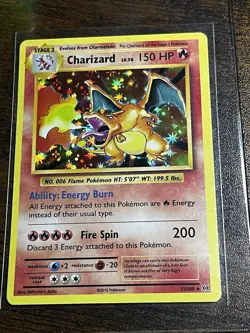 Pokemon TCG Charizard Holo 011/108 Classic HP 120 The Pokemon evolutions - Image 1