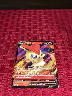 Pokemon TCG Victini VMAX Swsh104 Holo Ultra Rare Near Mint - Image 1