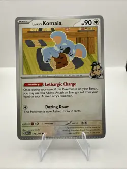 CRIMP ERROR Pokemon TCG Larry's Komala (Common) #175/217 Ascended Heroes - Image 1