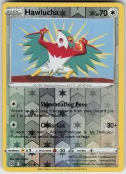 Hawlucha 127/172 Common Brilliant Stars Pokemon Reverse Holo Near Mint - Image 1