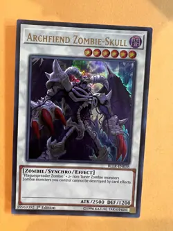 Yugioh! Archfiend Zombie-Skull - BLLR-EN058 - Ultra Rare - 1st Edition NM+ - Image 1