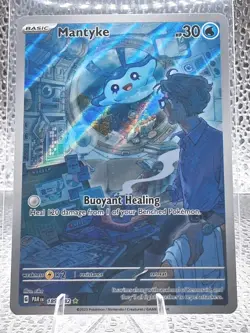Mantyke 189/182 Holo Illustration Rare Paradox Rift Pokemon Card TCG Pokemon PSA - Image 1
