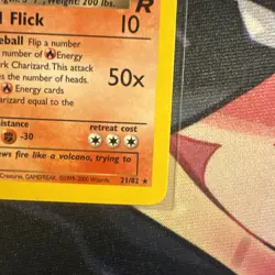 Pokemon Dark Charizard TCG Team Rocket Non-Holo Card 21/82 Near Mint Condition - Image 4