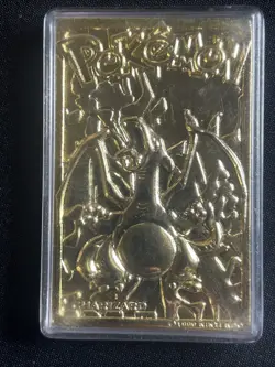 Pokemon Charizard Burger King 23K Gold Plated Card *with Case*, 1999 Vintage - Image 3