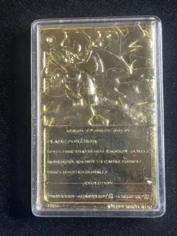 Pokemon Charizard Burger King 23K Gold Plated Card *with Case*, 1999 Vintage - Image 4