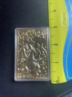 Pokemon Charizard Burger King 23K Gold Plated Card *with Case*, 1999 Vintage - Image 5