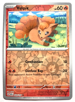 Pokemon Vulpix Reverse Holo + FREE extra Rare card! - Image 1