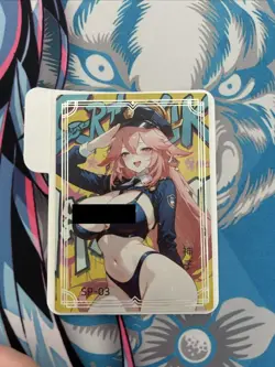 Yae Miko Illustration Genshin Impact Liquid Fantasy Card SP-03 - Image 1