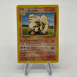 Arcanine 23/102 - Uncommon 1999 English Base Set Pokemon Card - Near Mint & LP - Image 1
