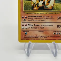 Arcanine 23/102 - Uncommon 1999 English Base Set Pokemon Card - Near Mint & LP - Image 3