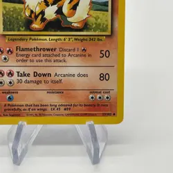 Arcanine 23/102 - Uncommon 1999 English Base Set Pokemon Card - Near Mint & LP - Image 4