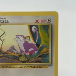 Rattata 61/102 - Common 1999 English Base Set Pokemon Card - Near Mint NM & LP - Image 2