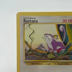 Rattata 61/102 - Common 1999 English Base Set Pokemon Card - Near Mint NM & LP - Image 3