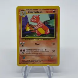 Charmeleon 24/102 - Uncommon 1999 English Base Set Pokemon Card - Near Mint & LP - Image 1