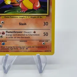 Charmeleon 24/102 - Uncommon 1999 English Base Set Pokemon Card - Near Mint & LP - Image 5