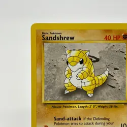 Sandshrew 62/102 - Common 1999 English Base Set Pokemon Card - Near Mint NM & LP - Image 2