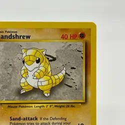 Sandshrew 62/102 - Common 1999 English Base Set Pokemon Card - Near Mint NM & LP - Image 3