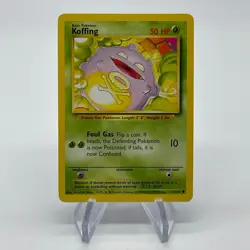 Koffing 51/102 - Common 1999 English Base Set Pokemon Card - Near Mint NM & LP - Image 1