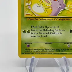 Koffing 51/102 - Common 1999 English Base Set Pokemon Card - Near Mint NM & LP - Image 4
