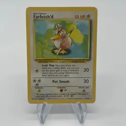 Farfetch'd 27/102 - Uncommon 1999 English Base Set Pokemon Card - Near Mint & LP - Image 1