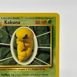 Kakuna 33/102 - Uncommon 1999 English Base Set Pokemon Card - Near Mint NM & LP - Image 3