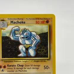 Machoke 34/102 - Uncommon 1999 English Base Set Pokemon Card - Near Mint NM & LP - Image 3