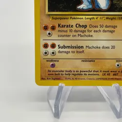 Machoke 34/102 - Uncommon 1999 English Base Set Pokemon Card - Near Mint NM & LP - Image 4
