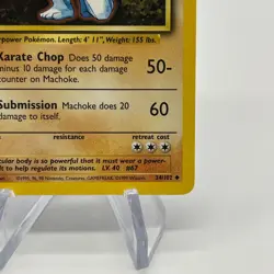 Machoke 34/102 - Uncommon 1999 English Base Set Pokemon Card - Near Mint NM & LP - Image 5