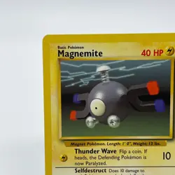 Magnemite 53/102 - Common 1999 English Base Set Pokemon Card - Near Mint & LP - Image 2