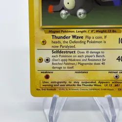 Magnemite 53/102 - Common 1999 English Base Set Pokemon Card - Near Mint & LP - Image 4