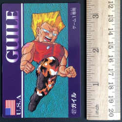 Guile 27 Street Fighter 2 Super Barcode Wars Card Bandai 1993 Japanese - Image 2
