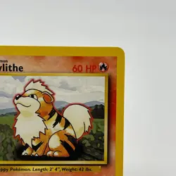 Growlithe 28/102 - Uncommon 1999 English Base Set Pokemon Card - Near Mint & LP - Image 3