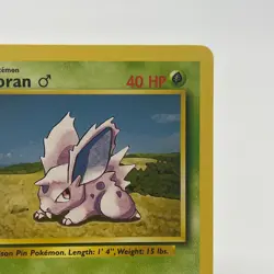 Nidoran 55/102 - Common 1999 English Base Set Pokemon Card - Near Mint (NM) & LP - Image 2
