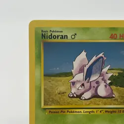 Nidoran 55/102 - Common 1999 English Base Set Pokemon Card - Near Mint (NM) & LP - Image 3
