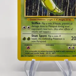 Metapod 54/102 - Common 1999 English Base Set Pokemon Card - Near Mint NM & LP - Image 4