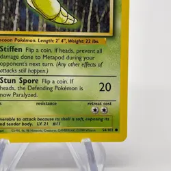 Metapod 54/102 - Common 1999 English Base Set Pokemon Card - Near Mint NM & LP - Image 5