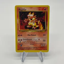 Magmar 36/102 - Uncommon 1999 English Base Set Pokemon Card - Near Mint NM & LP - Image 1