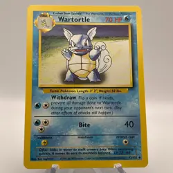 Wartortle 42/102 - Uncommon - 1999 English Base Set Pokemon Card - NM - Image 1