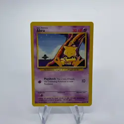 Abra 43/102 - Common 1999 English Base Set Pokemon Card - Near Mint (NM) & LP - Image 1