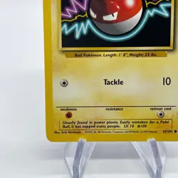 Voltorb 67/102 - Common 1999 English Base Set Pokemon Card - Near Mint (NM) & LP - Image 4