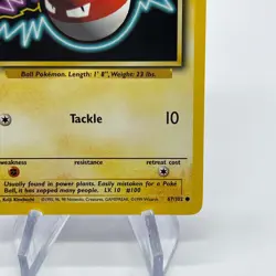 Voltorb 67/102 - Common 1999 English Base Set Pokemon Card - Near Mint (NM) & LP - Image 5