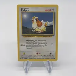 Pidgey 57/102 - Common 1999 English Base Set Pokemon Card - Near Mint (NM) & LP - Image 1