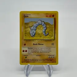 Onix 56/102 - Common 1999 English Base Set Pokemon Card - Near Mint (NM) & LP - Image 1