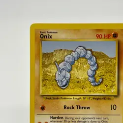 Onix 56/102 - Common 1999 English Base Set Pokemon Card - Near Mint (NM) & LP - Image 2